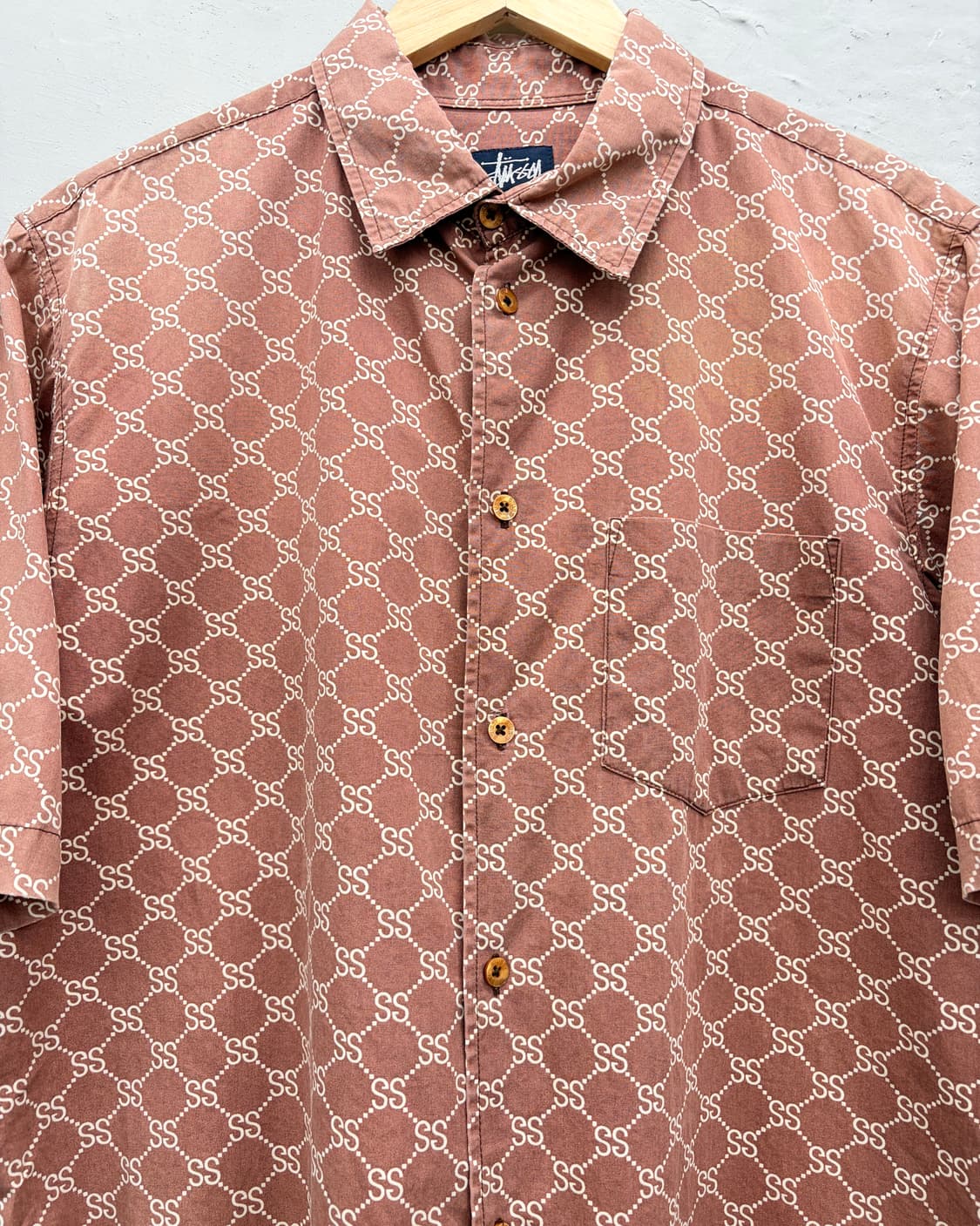 스투시 80s USA SS링크 패턴 셔츠 상품이미지2