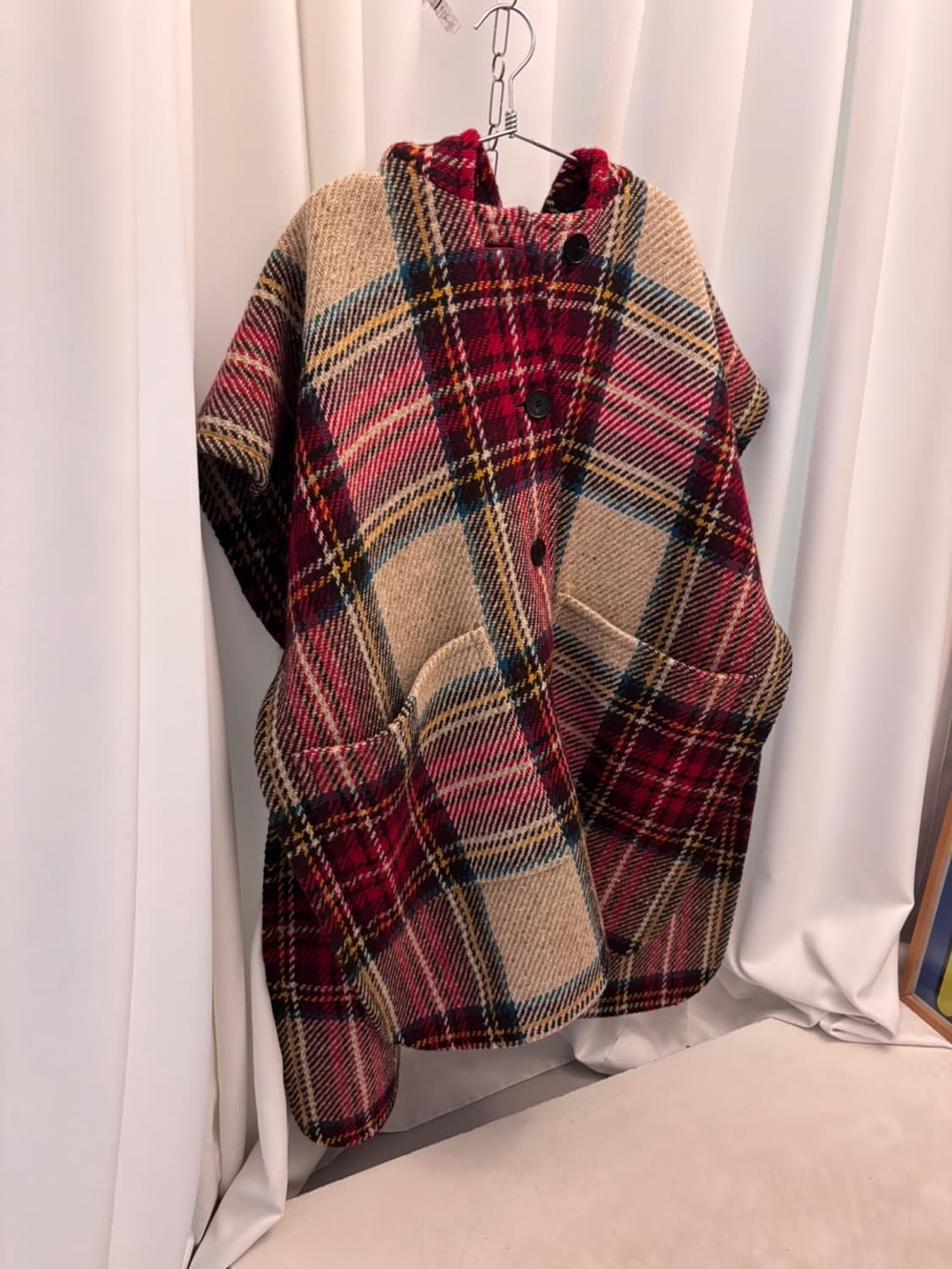 Vintage Burberry Wool Cape Coat 상품이미지1