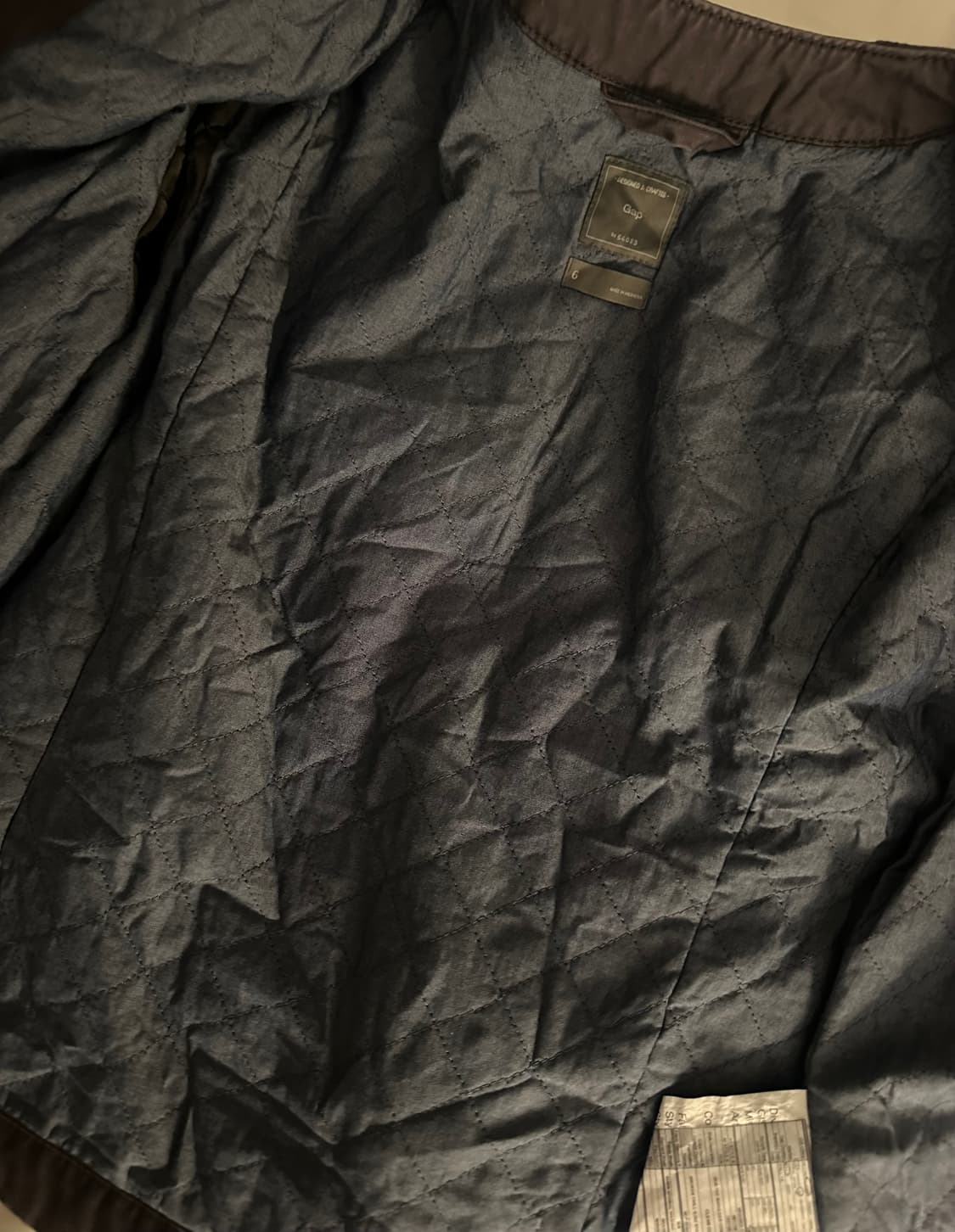 Gap 갭 y2k gray 워싱바이커자켓 상품이미지4