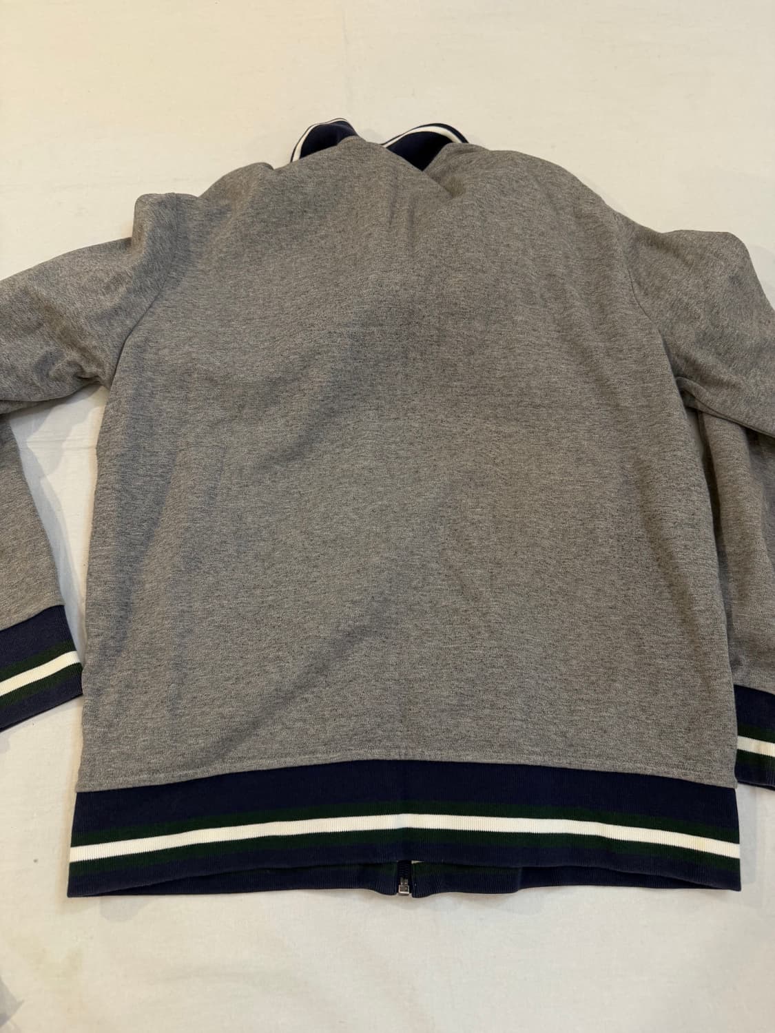 폴로 랄프로렌 스컬 패치 코튼 집업 져지 그레이 상품이미지3