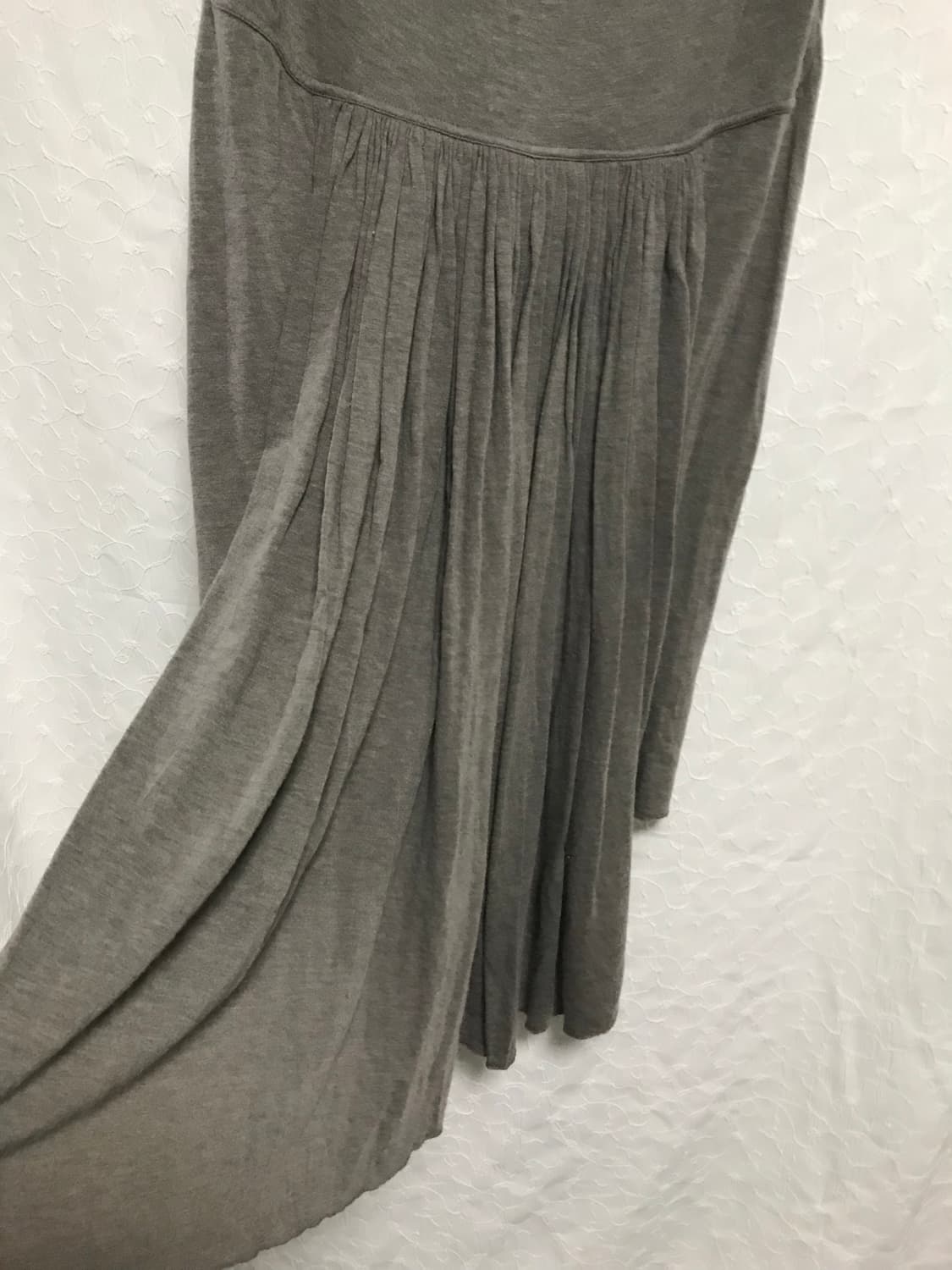 릭오웬스 릴리스 백 플리츠 드레이핑 미디 스커트 상품이미지6