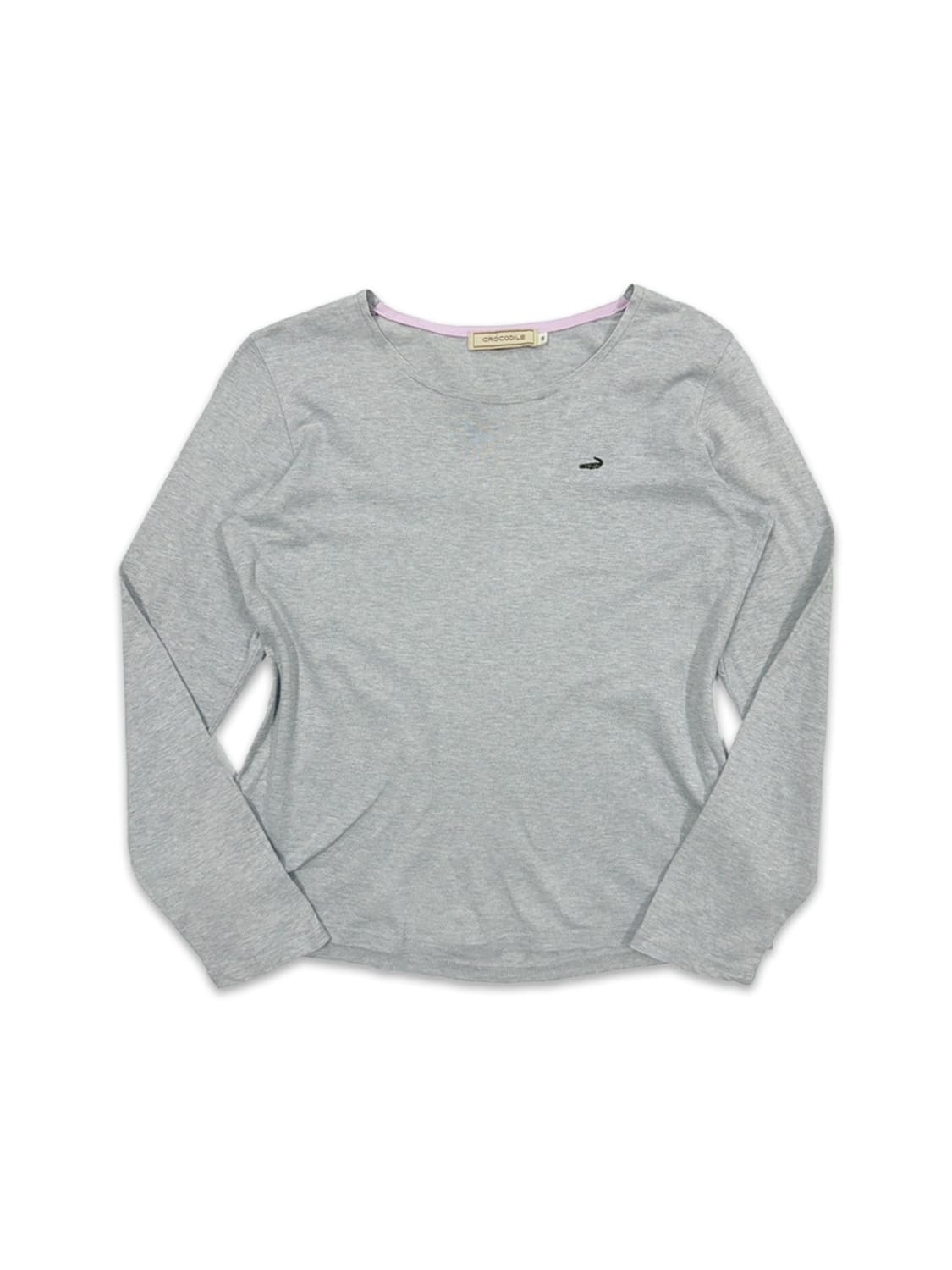 빈티지 크로커다일 그레이 긴팔티 상품이미지1