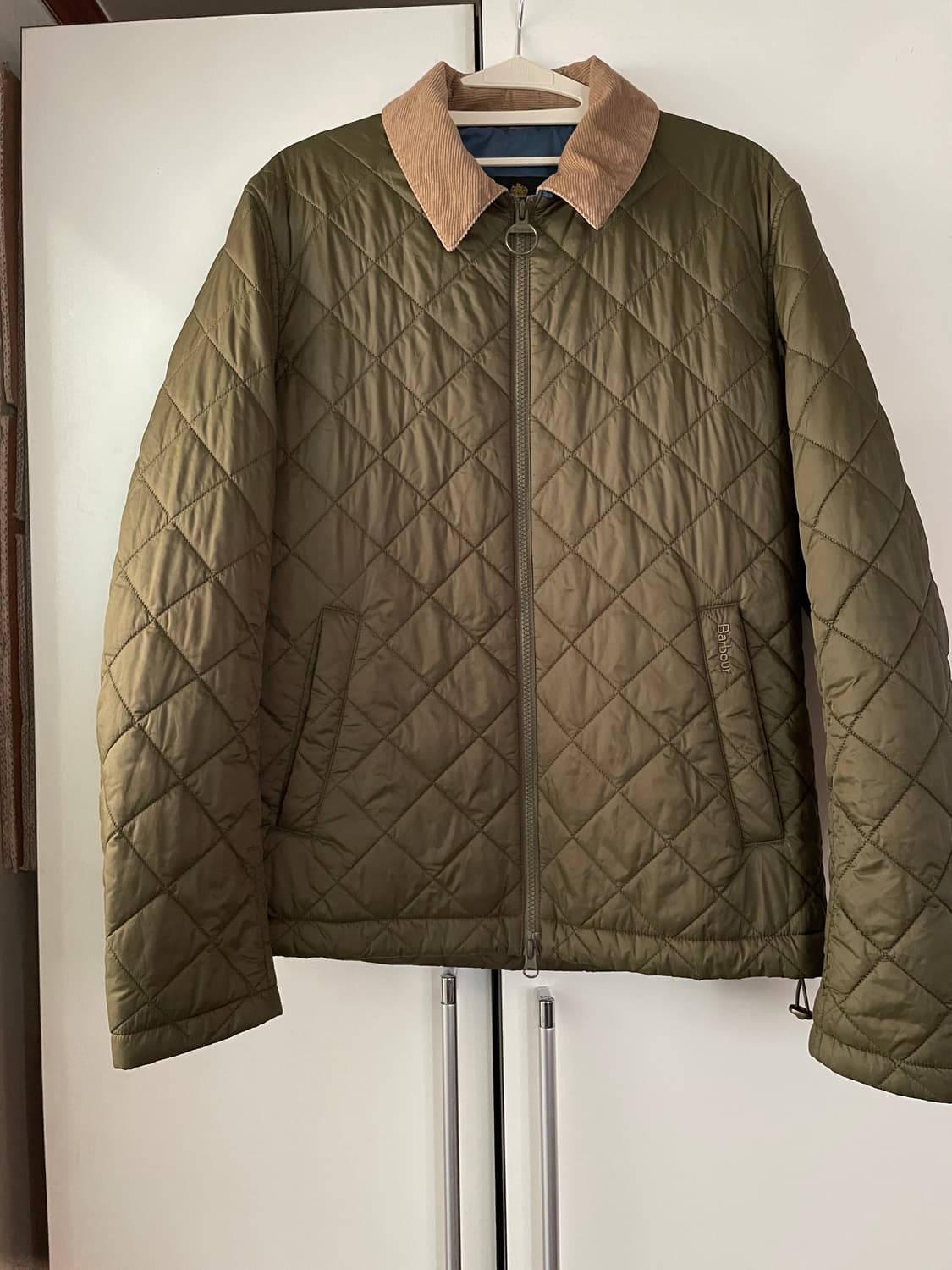 바버 경량 퀼팅 자켓S 상품이미지1