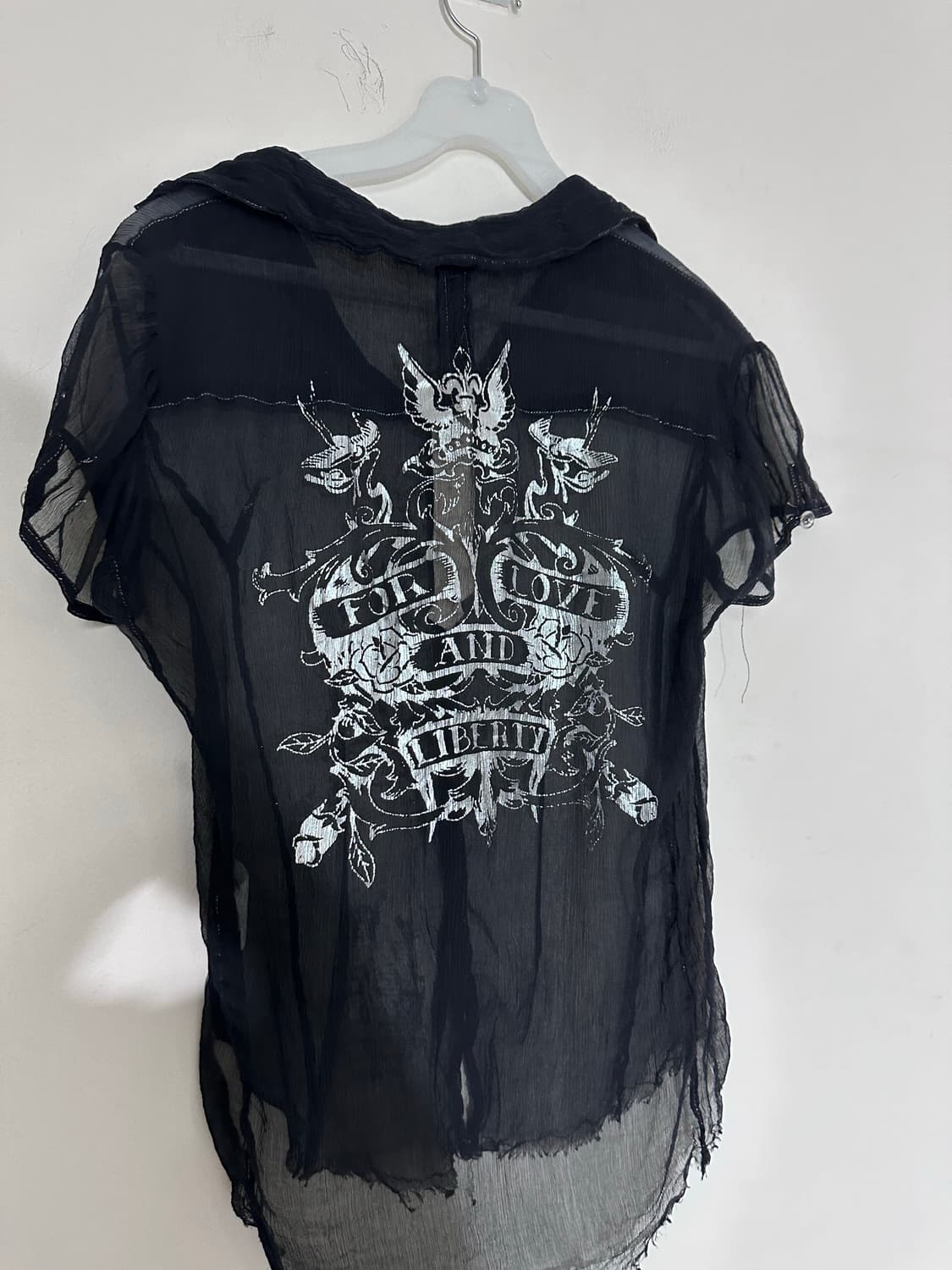 printing detail mesh shirt 상품이미지5