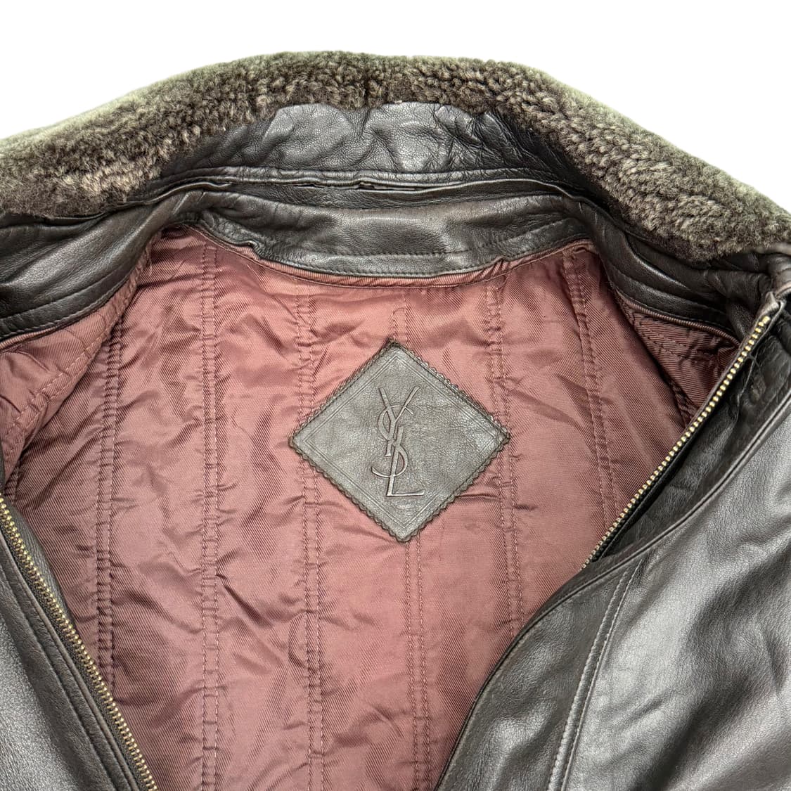 90s YSL Lambskin half jacket 상품이미지6