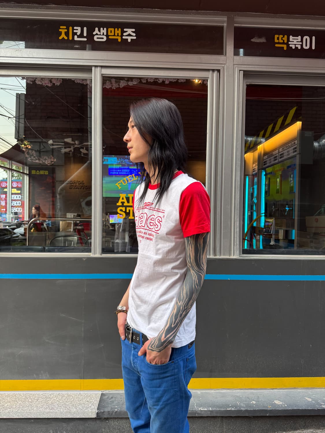 80’s Hanes Single Stitch Ringer T-shirt  상품이미지3
