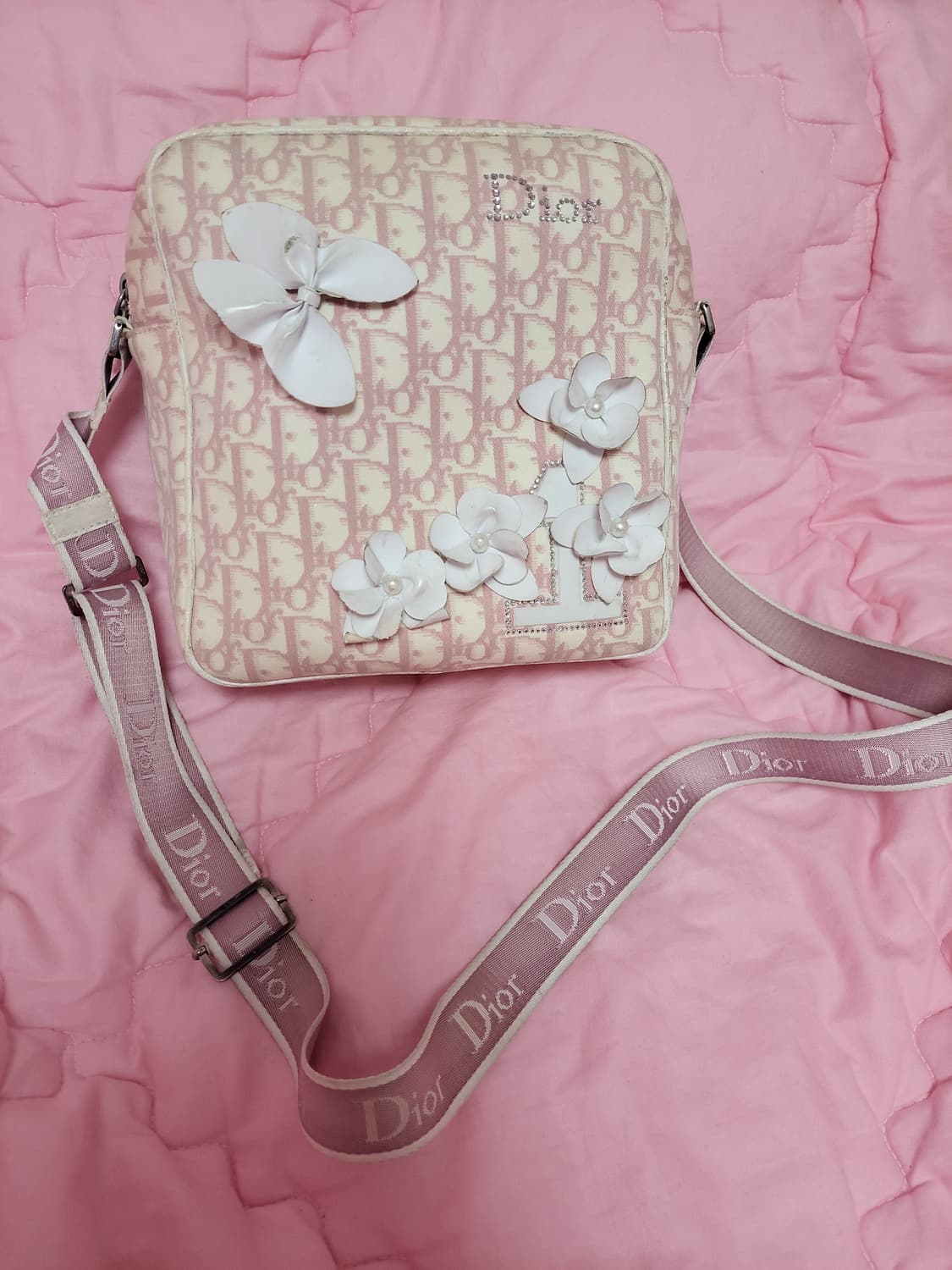 정품)급처상태양호!디올 오블리크핑크공주가방 숄더크로스백걸리백히메갸루양산형 상품이미지1