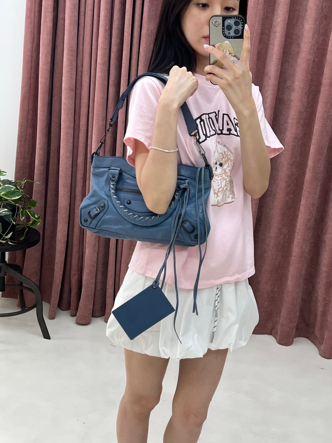 [A+급 정품] 발렌시아가 시티 모터백 퍼스트 블루 상품이미지8