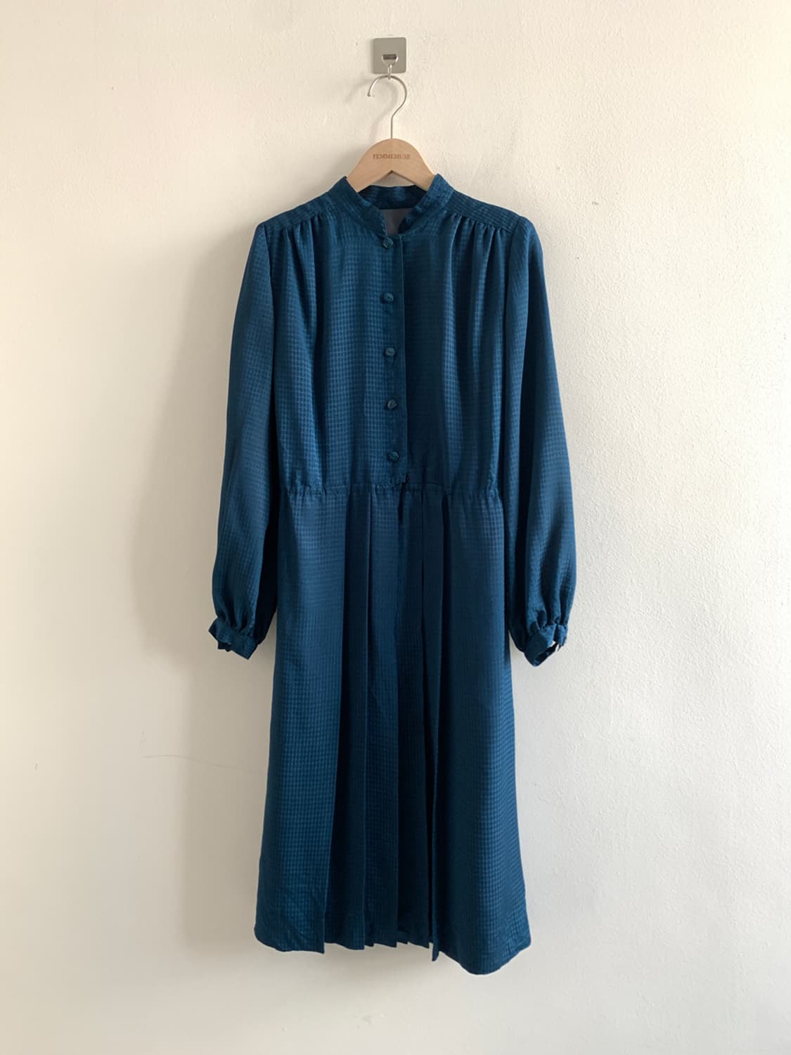 China collar belted dress 상품이미지1