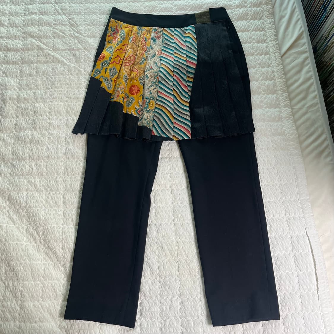 드리스 반 노튼 12FW 실크 아트 스커트 팬츠 상품이미지2