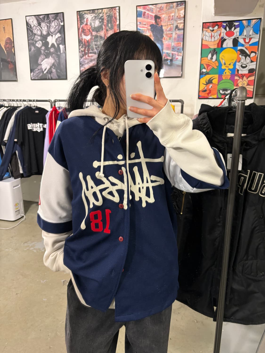 스투시 90‘s 베이스볼 져지 상품이미지1