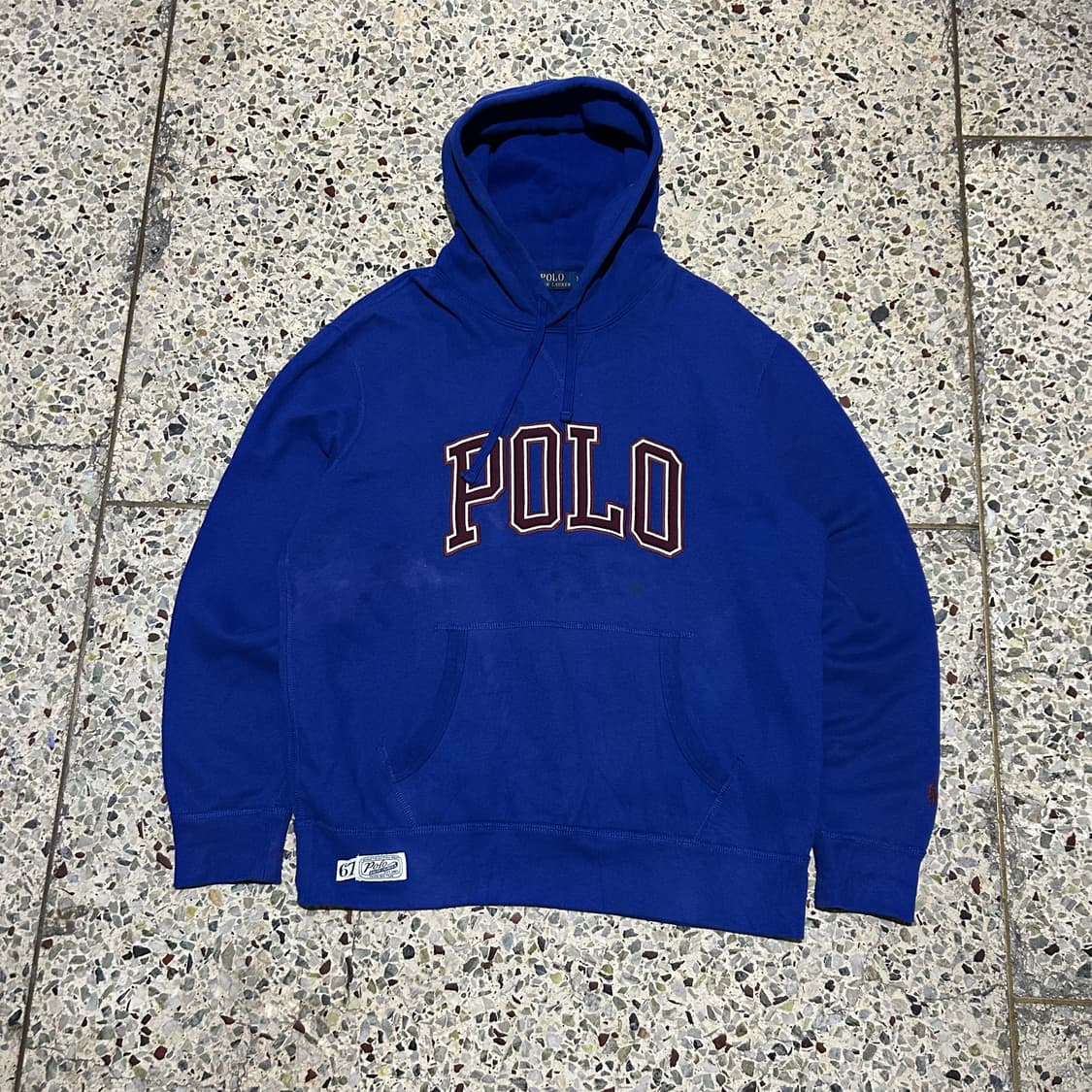 폴로 랄프로렌(POLO RalphLauren)블루 스펠로고 후드티 상품이미지1