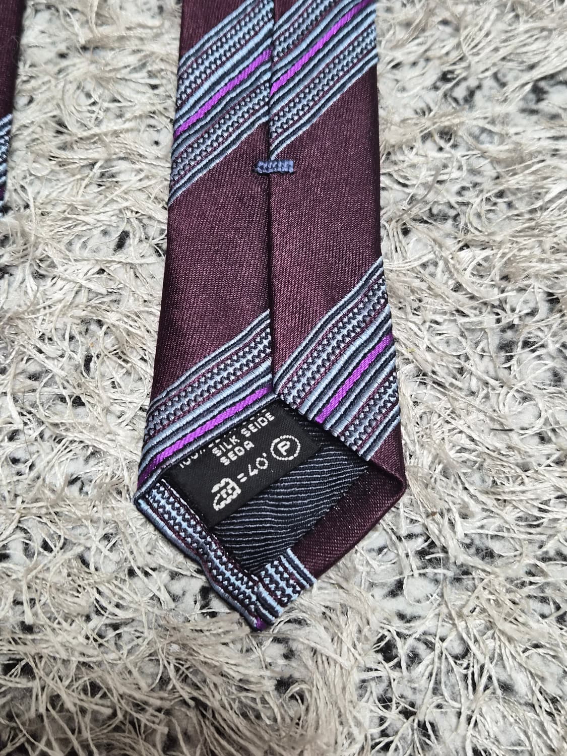 에르메네질도제냐Zegna 사선 패턴 넥타이 Free - N35 상품이미지7