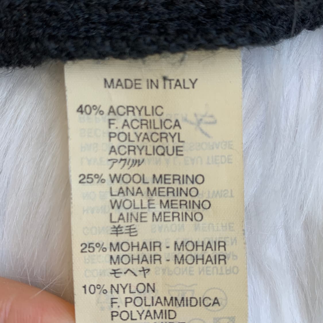빈티지 GIUNCO 아가일 테리 니트 가디건 1879 상품이미지7