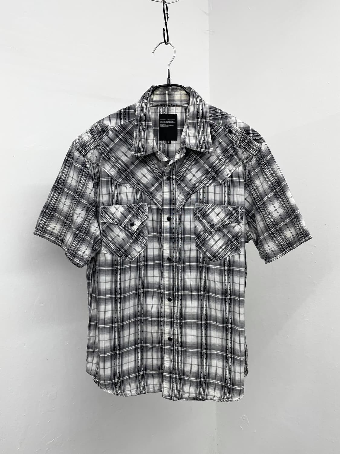 펑크 체크 버튼 셔츠 상품이미지6