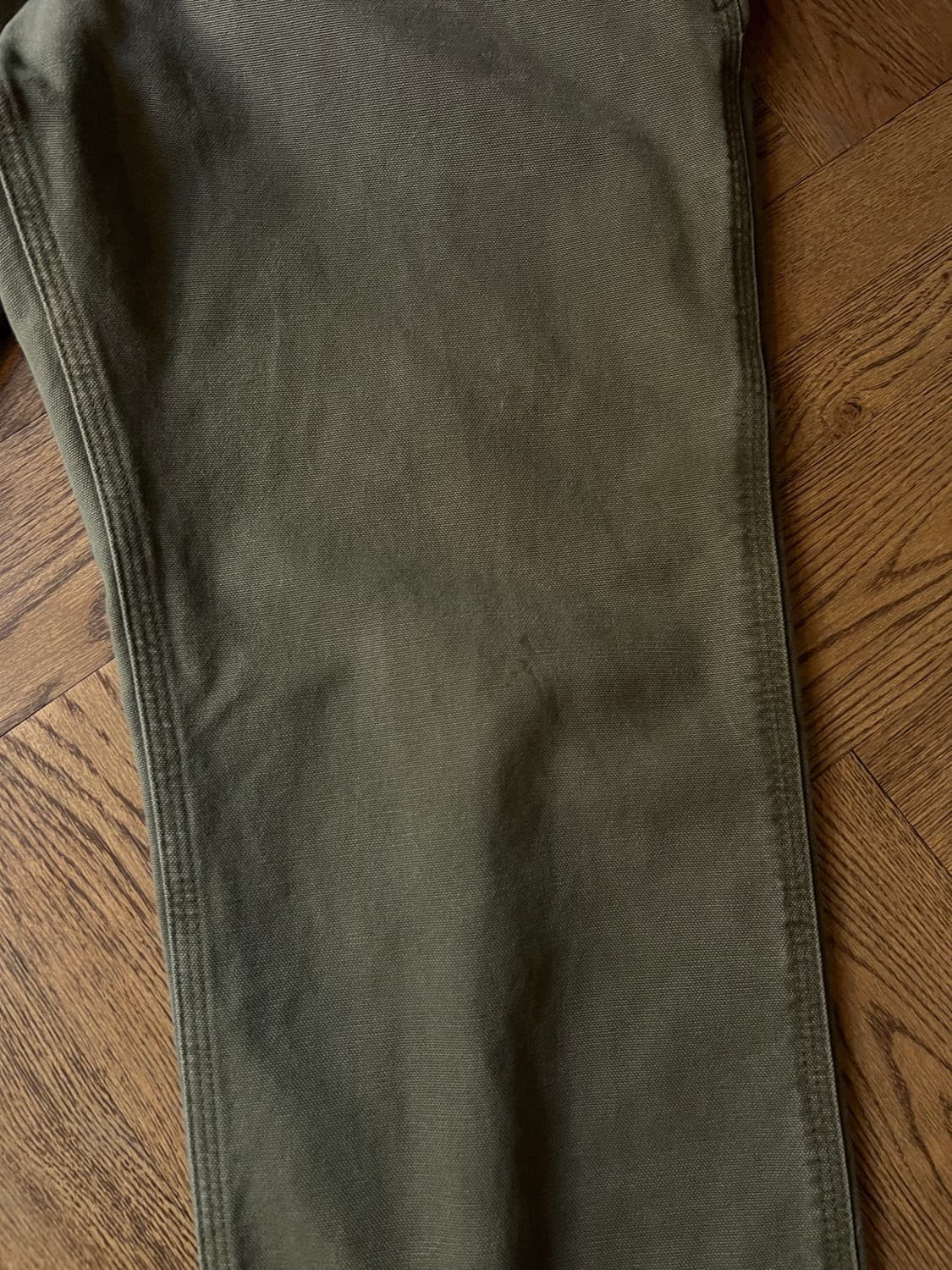 [36]칼하트 USA 더티워싱 모스그린 싱글니 카펜터 워크 팬츠 상품이미지4