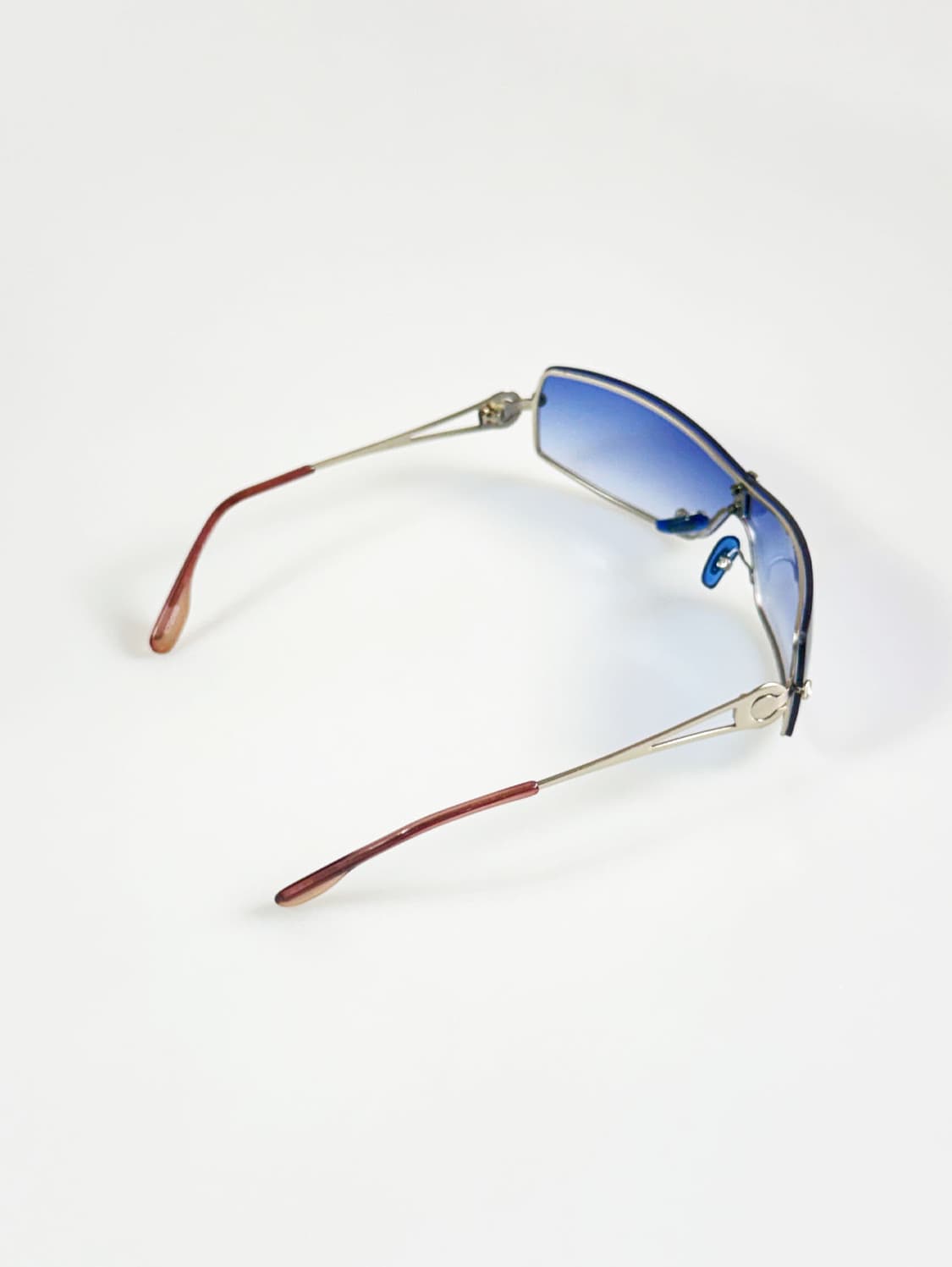 무테 랩어라운드 고글 쉴드 프레임 빈티지 틴트 선글라스 상품이미지4