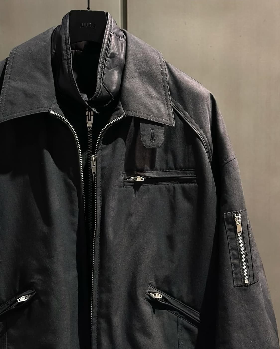 준지 149만 레이어드 워크 마원 봄버 상품이미지8