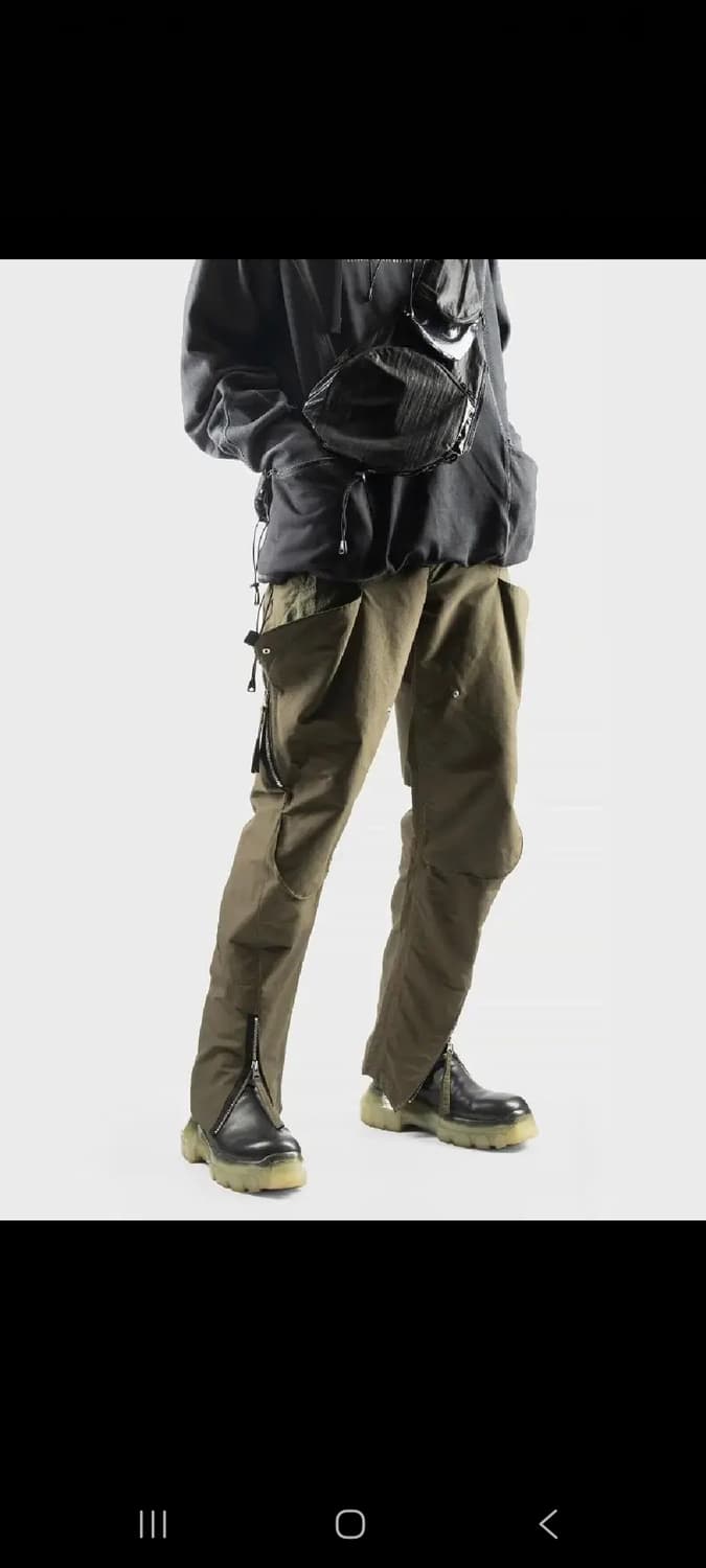 xs) 게릴라그룹 S5-PL02 올리브 팬츠 테크웨어 상품이미지4