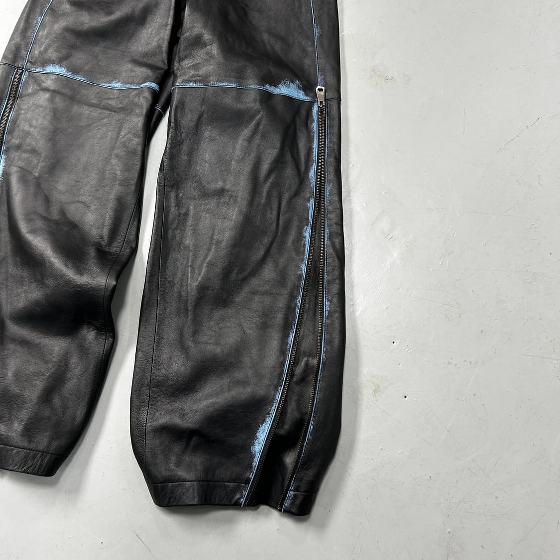 아더에러 버니드 리얼레더 트라우저 상품이미지5