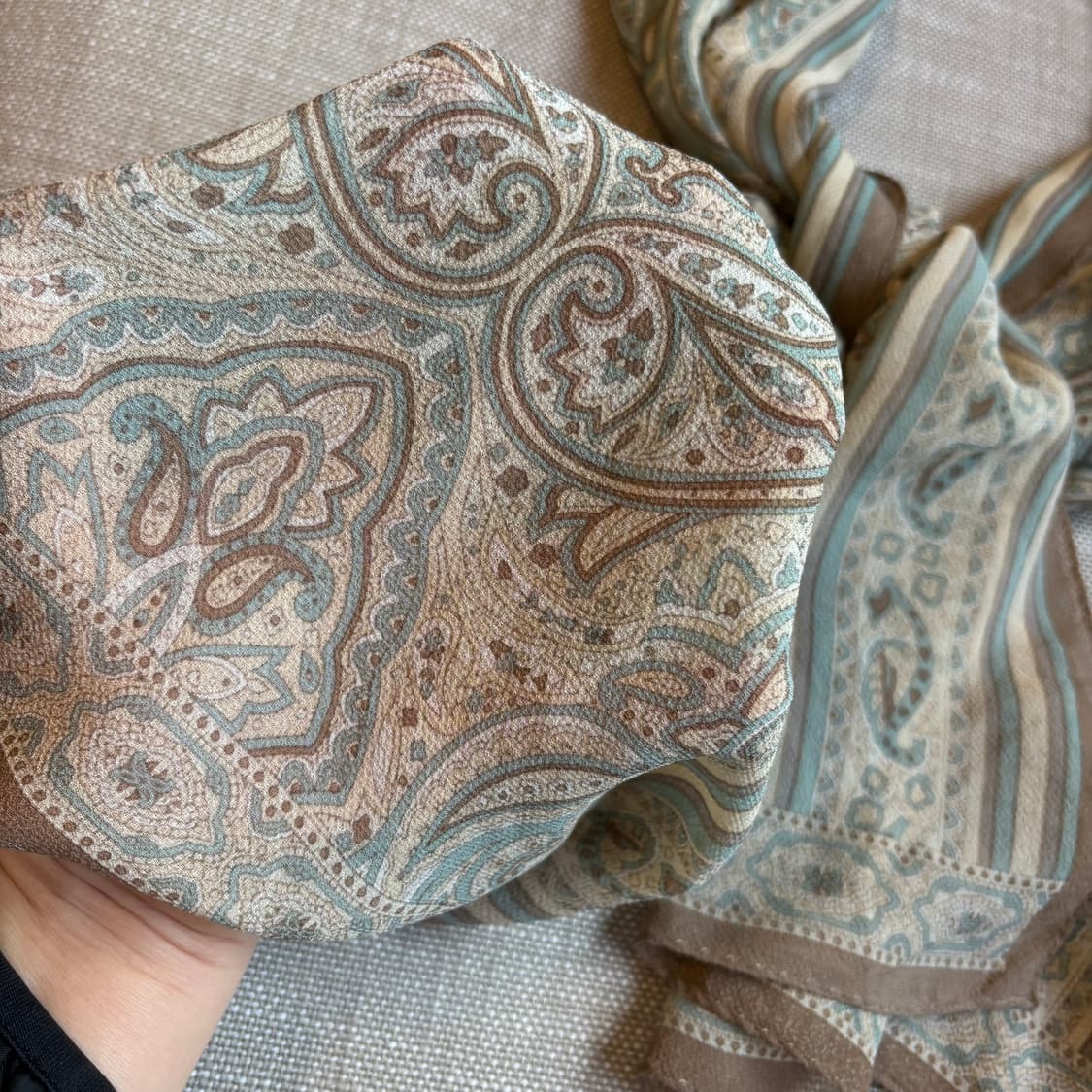 에트로(ETRO) 페이즐리 패턴 실크 스카프 상품이미지4