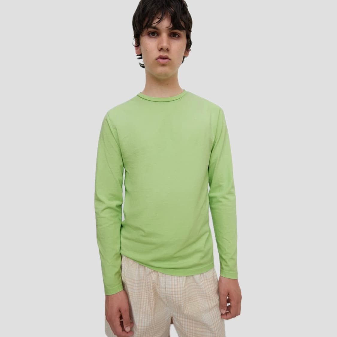 [L,XL]기마구아스 Conan 롱 슬리브리스 탑/그린 상품이미지1