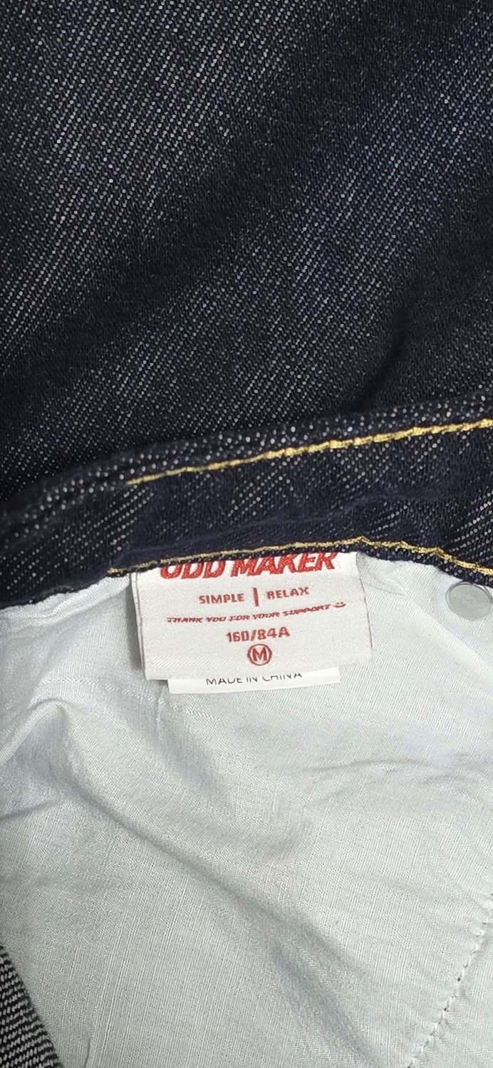 ODD MAKER 다크 와이드 데님 팬츠 M 상품이미지3