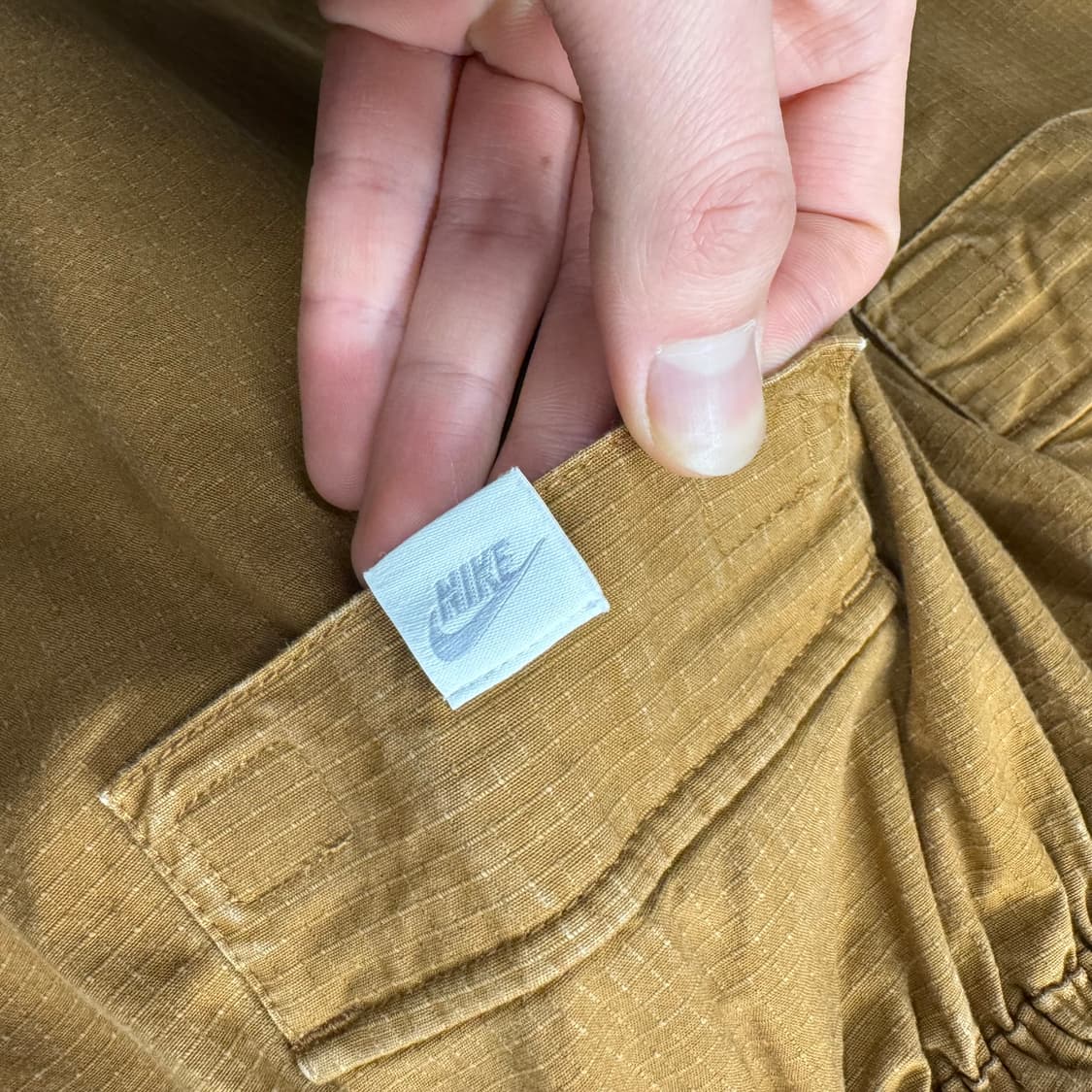 나이키 스트링 카고 팬츠 사이드 빅포켓 포인트 브라운 상품이미지6