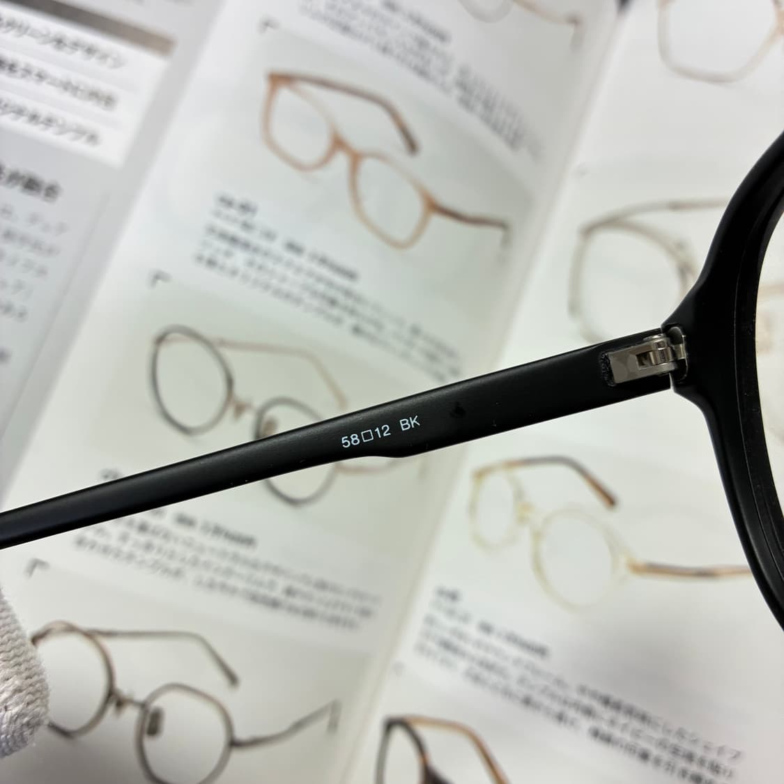 빈티지 보잉 아세테이트 뿔테 검정 안경 상품이미지5