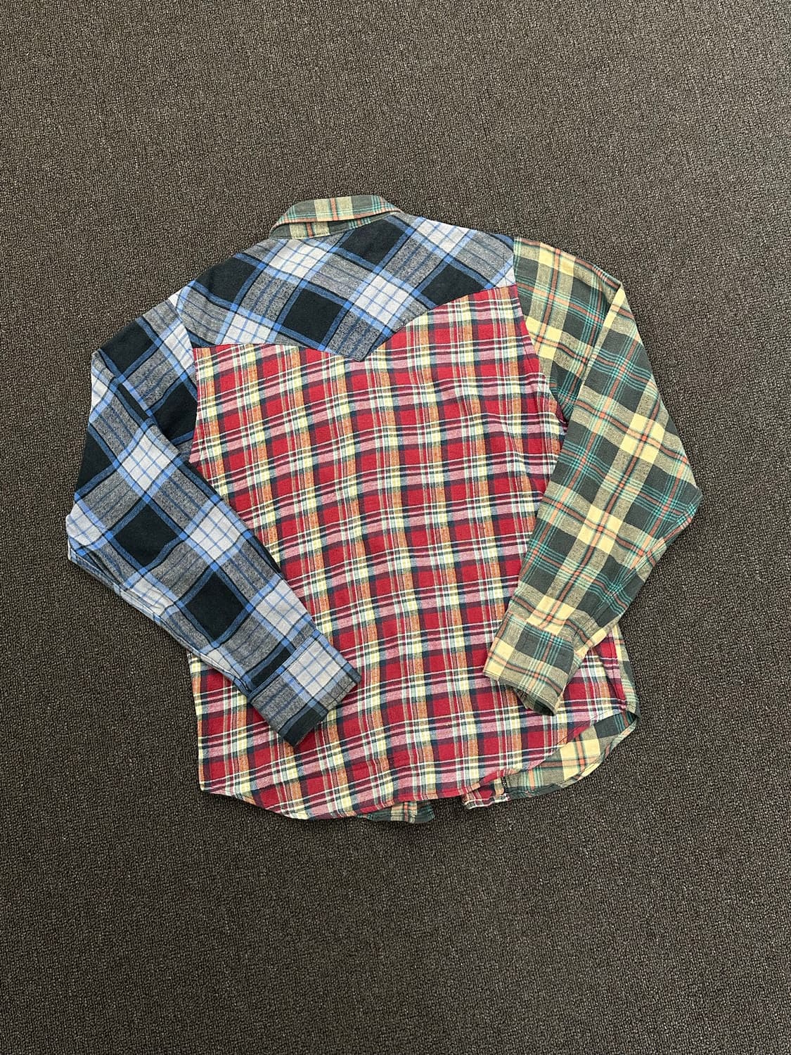 M)Bobson 빈티지 멀티 컬러 체크 셔츠 상품이미지4