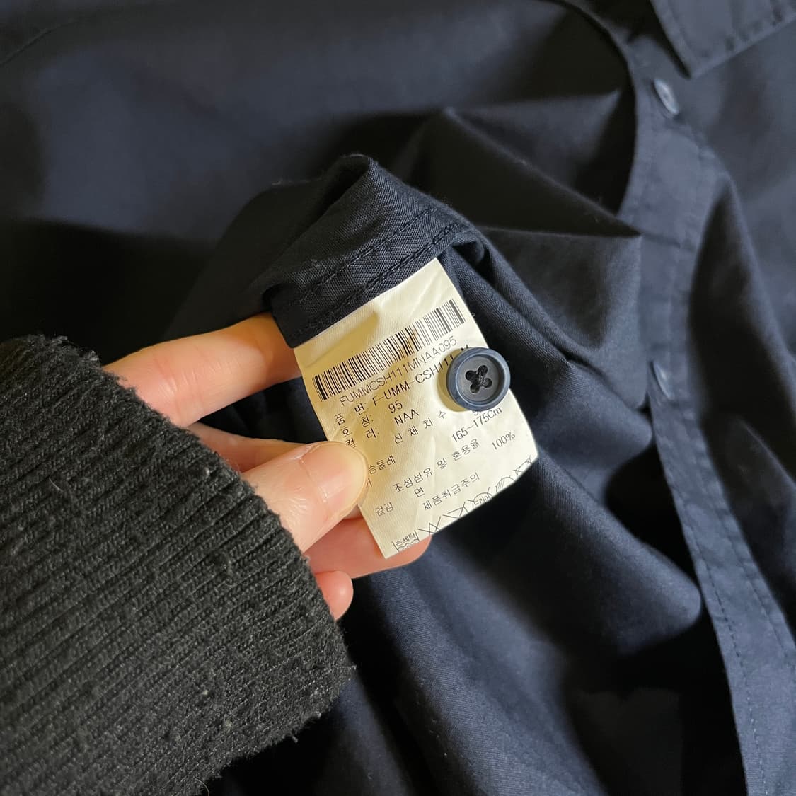 GU 반팔 셔츠 네이비 상품이미지6