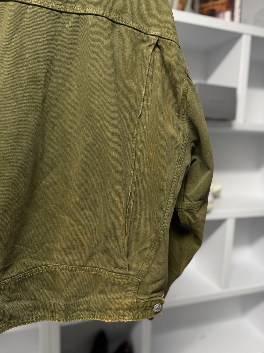빈티지 그린 트러커 자켓 상품이미지6