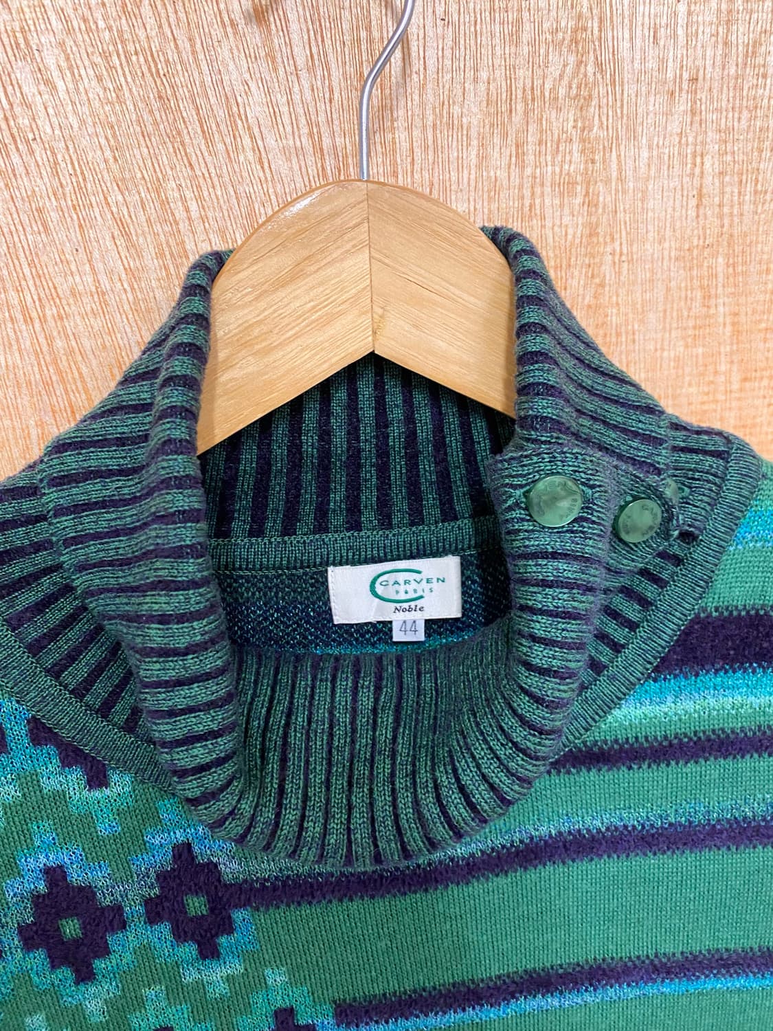 CARVEN button-up high neck knit 까르뱅 니트 상품이미지7