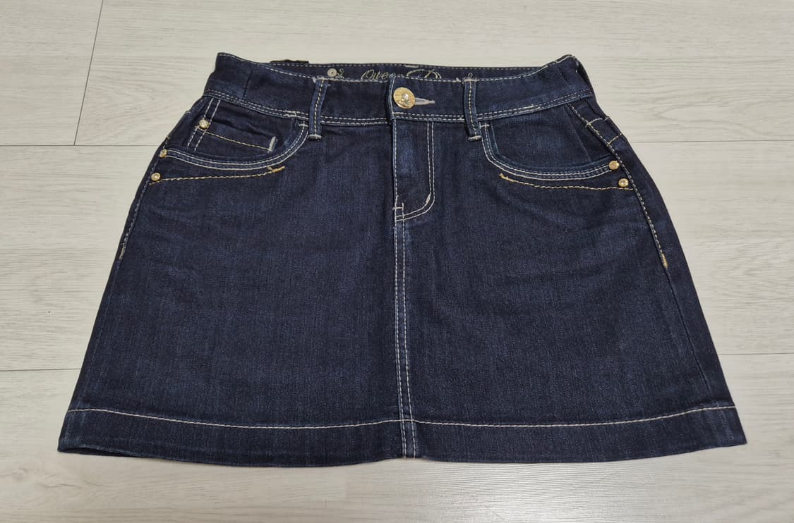 빈티지 y2k 큐빅 생지 데님 스커트 상품이미지1