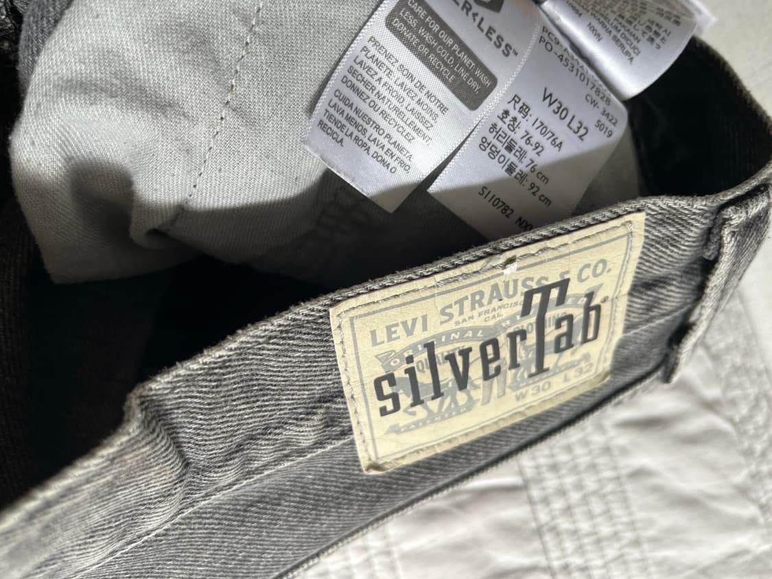 리바이스 실버탭 루즈 흑청 그레이 30/32 상품이미지4