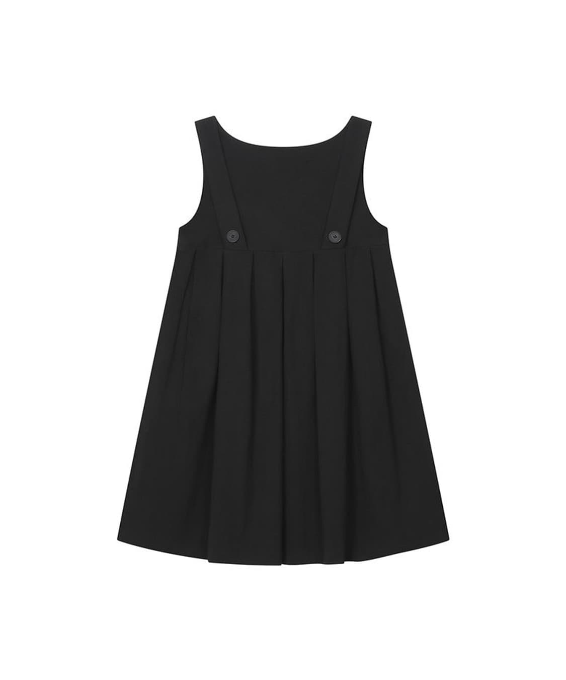 미세키 서울 플리츠 버튼 돌 드레스 블랙 상품이미지3