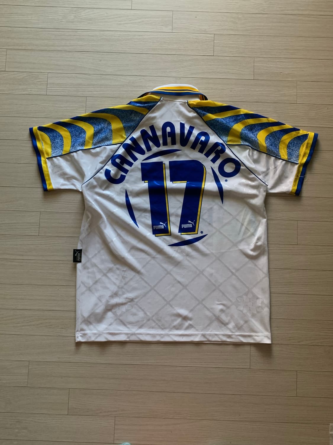 1995/97 푸마 파르마AC 홈 풋볼 셔츠 No.17 파비로 칸나바로 상품이미지1