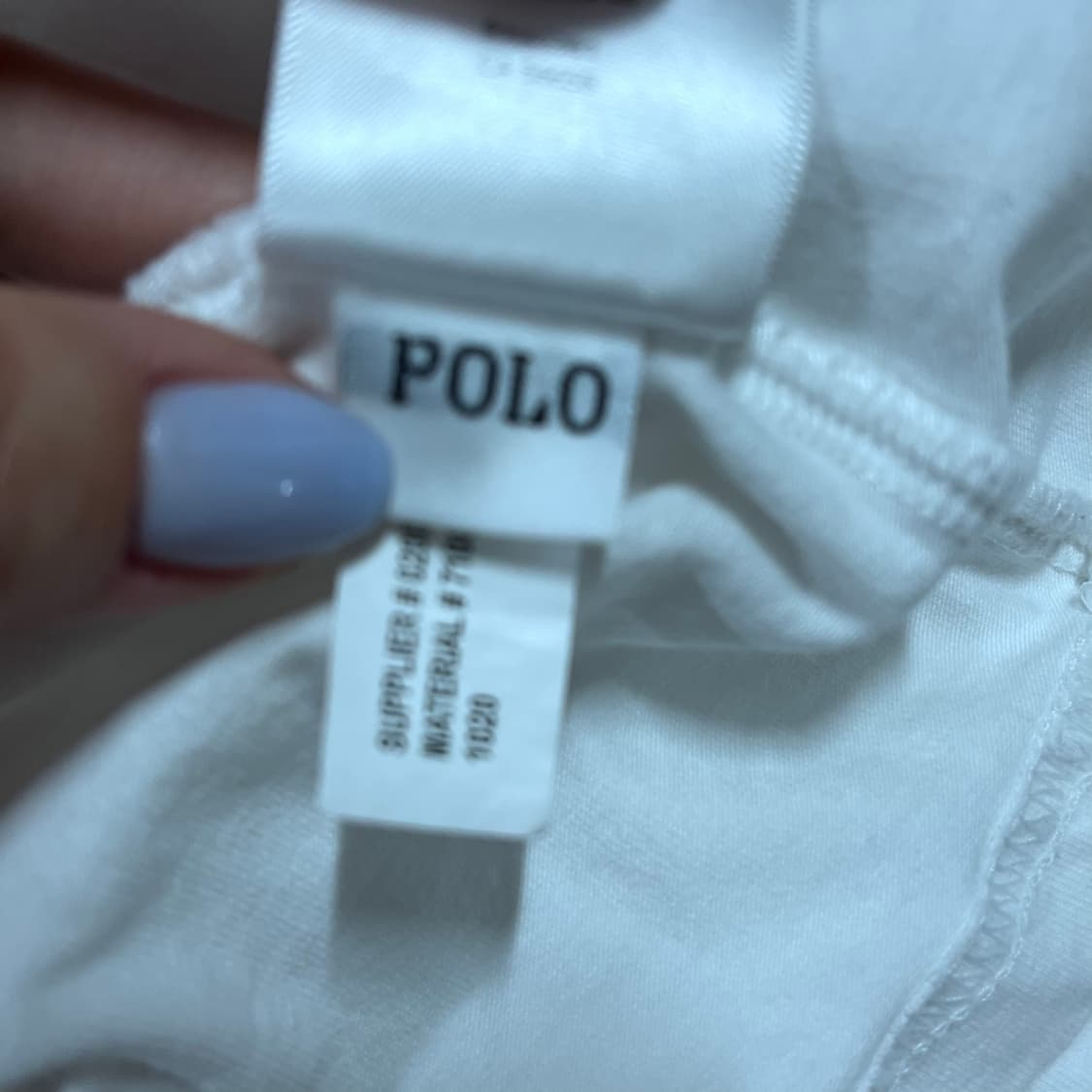 [정품] 폴로 화이트 프린팅 반팔티 [ L ] 상품이미지5