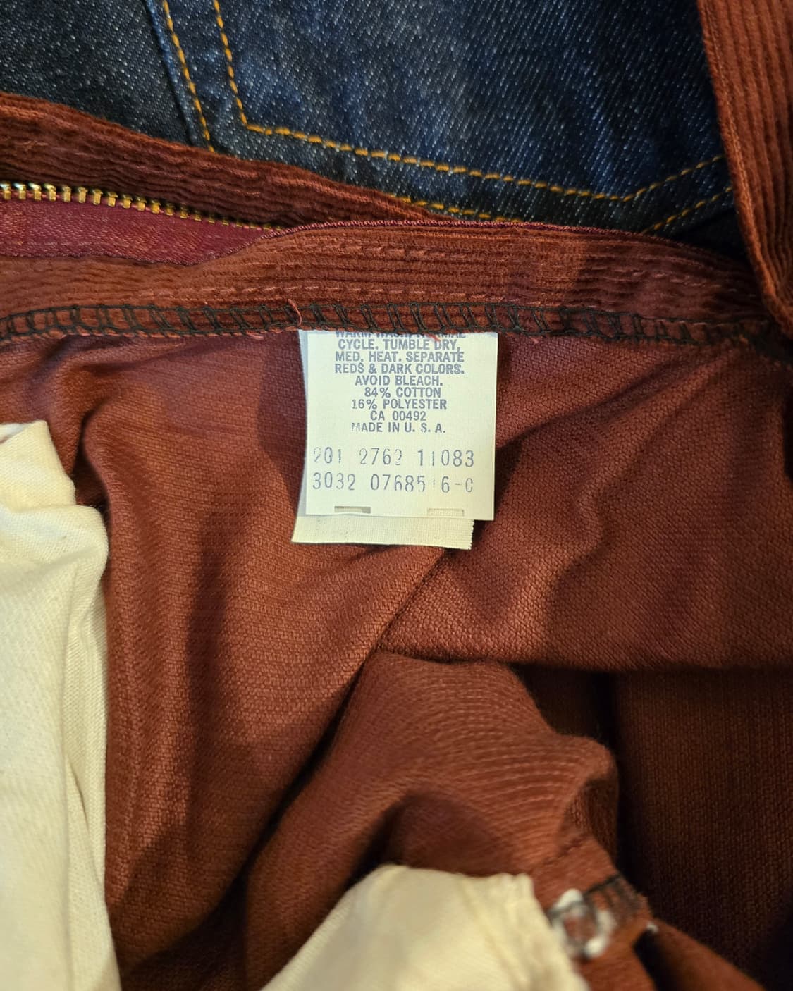 LEE Corduroy Bell Bottom Bootcut 와인 상품이미지4