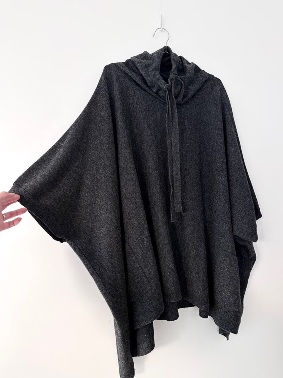 Neck string loose knit / charcoal 상품이미지3