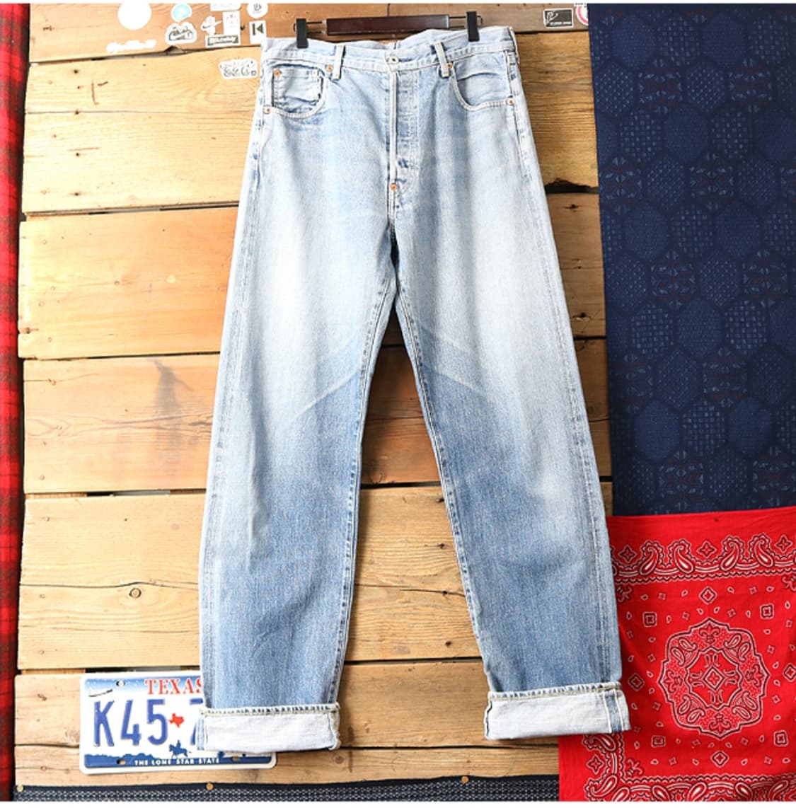 일본판 90S LEVIS LVC 리바이스 702XX 빅 E 셀비지
데님  상품이미지2