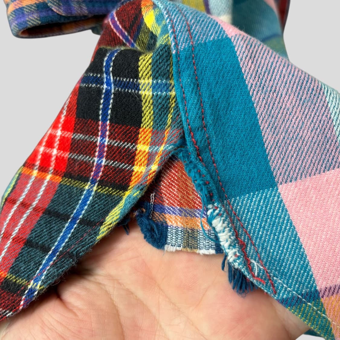 (OS)Beams boy 빔즈보이 크레이지패턴 플란넬 롱 셔츠 상품이미지8