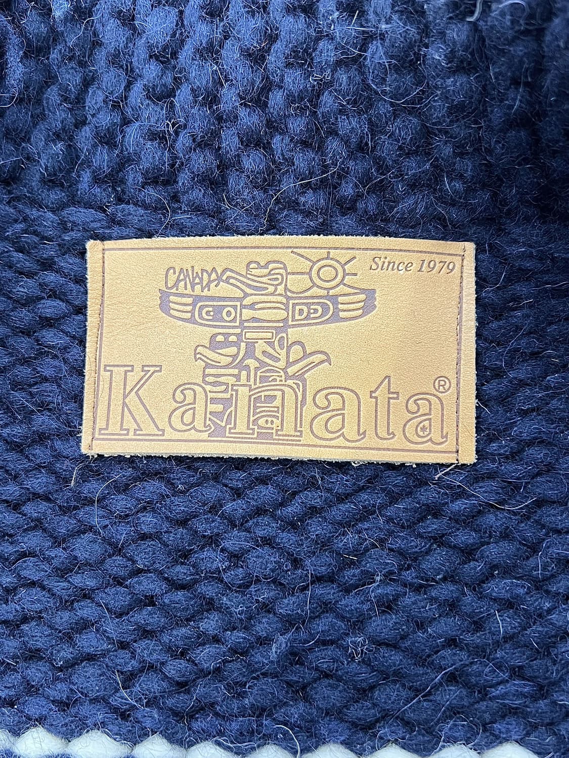 카나타 네이비 투 포켓 썬더 코위찬 스웨터 카라 자켓 상품이미지7