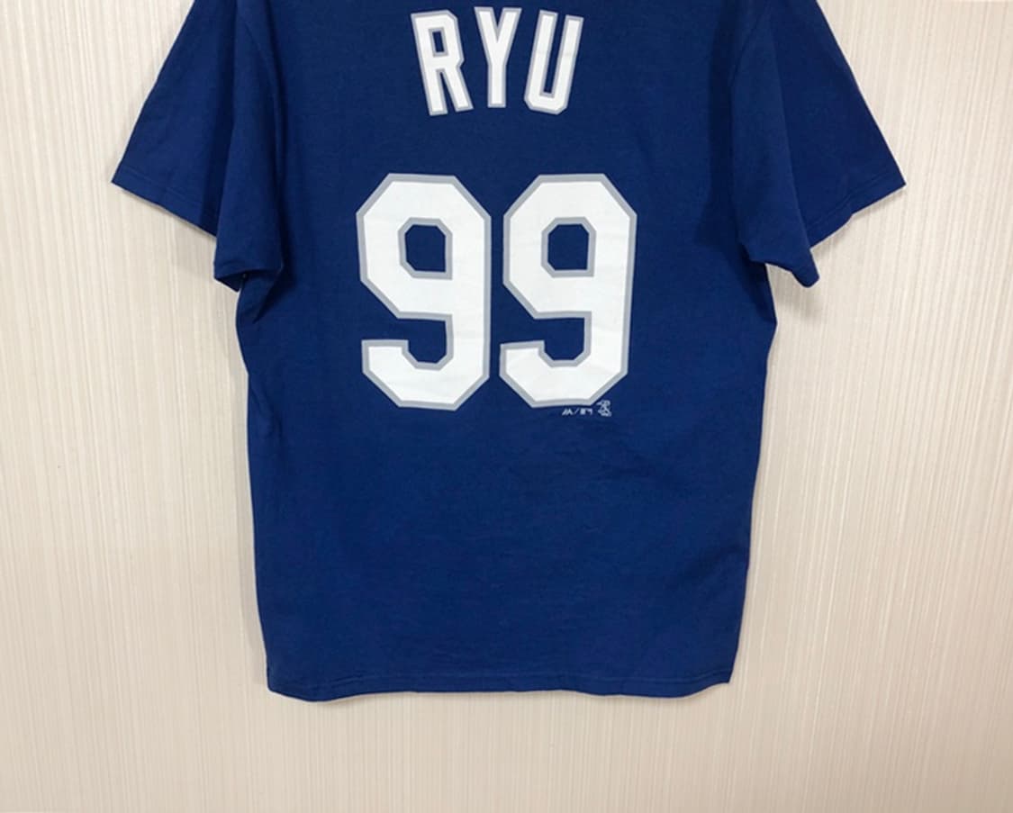 MLB 마제스틱 LA다져스 플레이어티셔츠 M #99 류현진 상품이미지10