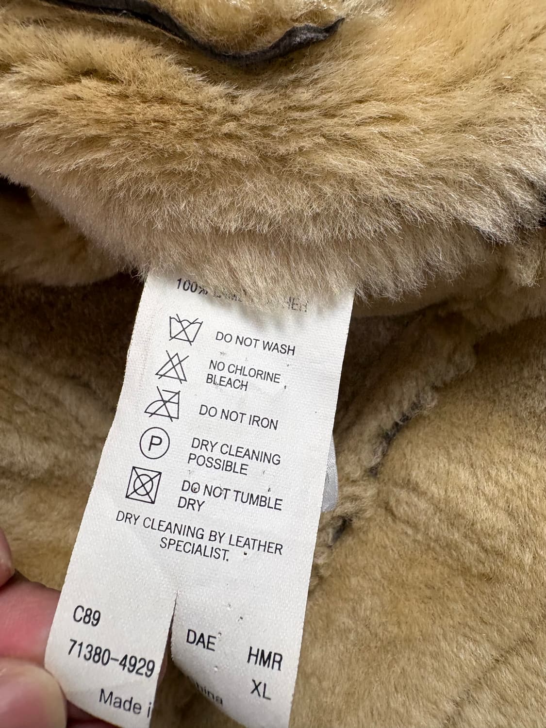 Levis 리바이스 B-3 양가죽 시어링 무스탕 봄버 자켓 L 상품이미지7