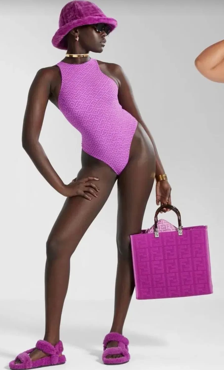 펜디 스킴스 새상품 Skims 콜라보 희소성 한정판 선샤인백 상품이미지4