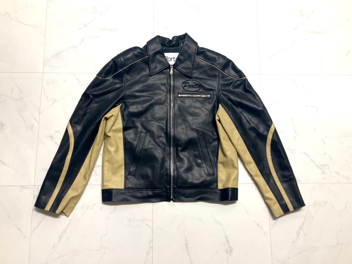 더 포르타 23fw 콘트라베이스 레더 자켓 100-105 상품이미지1