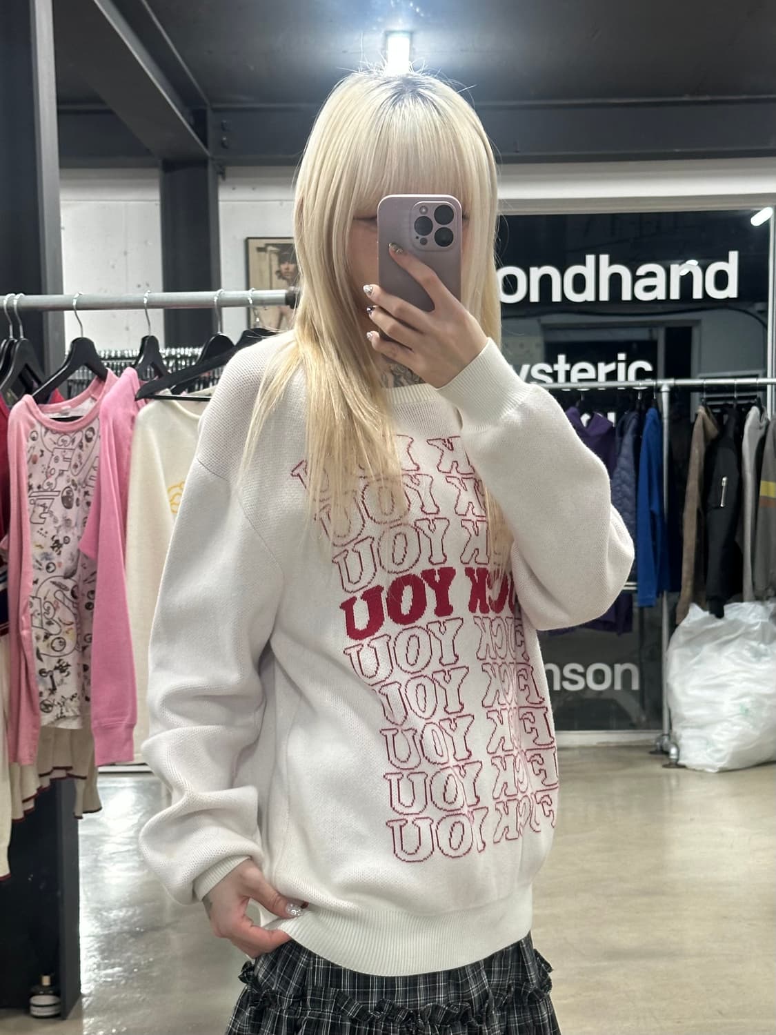 슈프림&히스테릭 글래머 17fw 콜라보 니트 상품이미지1