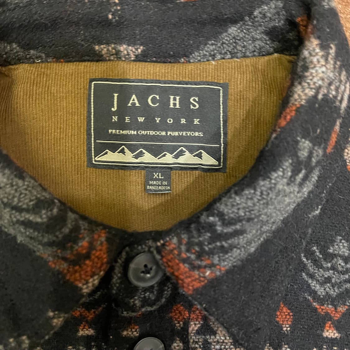 Vintage JACHS 패턴 셔츠자켓 상품이미지2