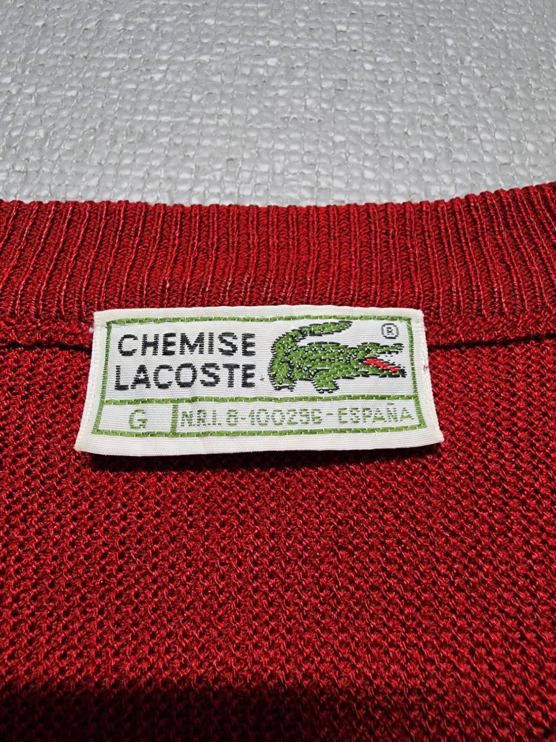 90's 빈티지 라코스테 니트 스웨터 오버핏 상품이미지4
